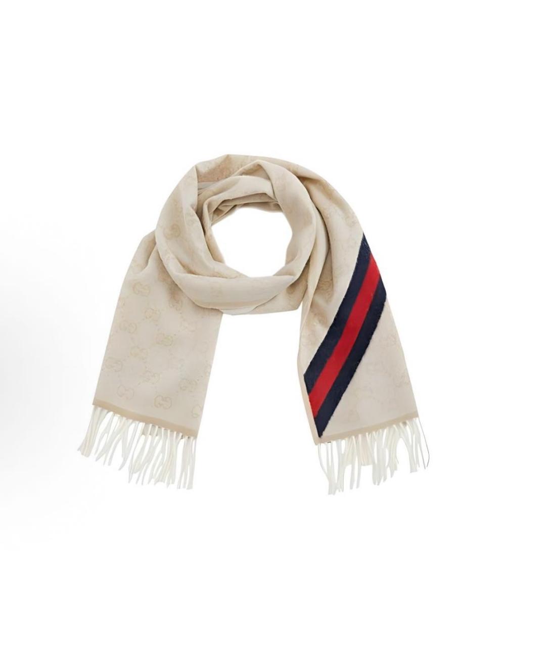 GUCCI Мульти шерстяной шарф, фото 4