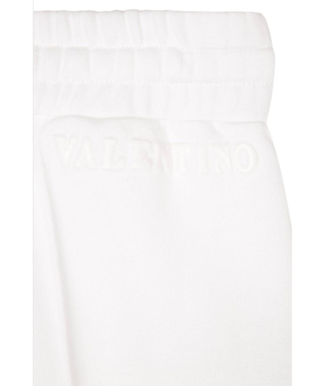VALENTINO Белые хлопковые спортивные брюки и шорты, фото 3