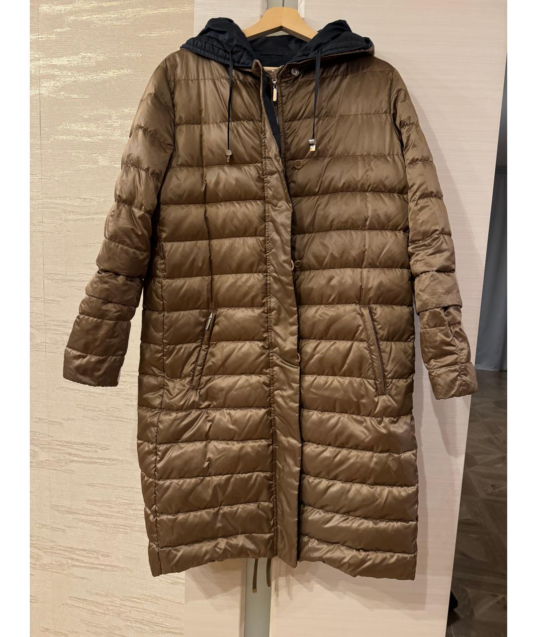 MAX MARA Синее полиамидовое пальто, фото 2