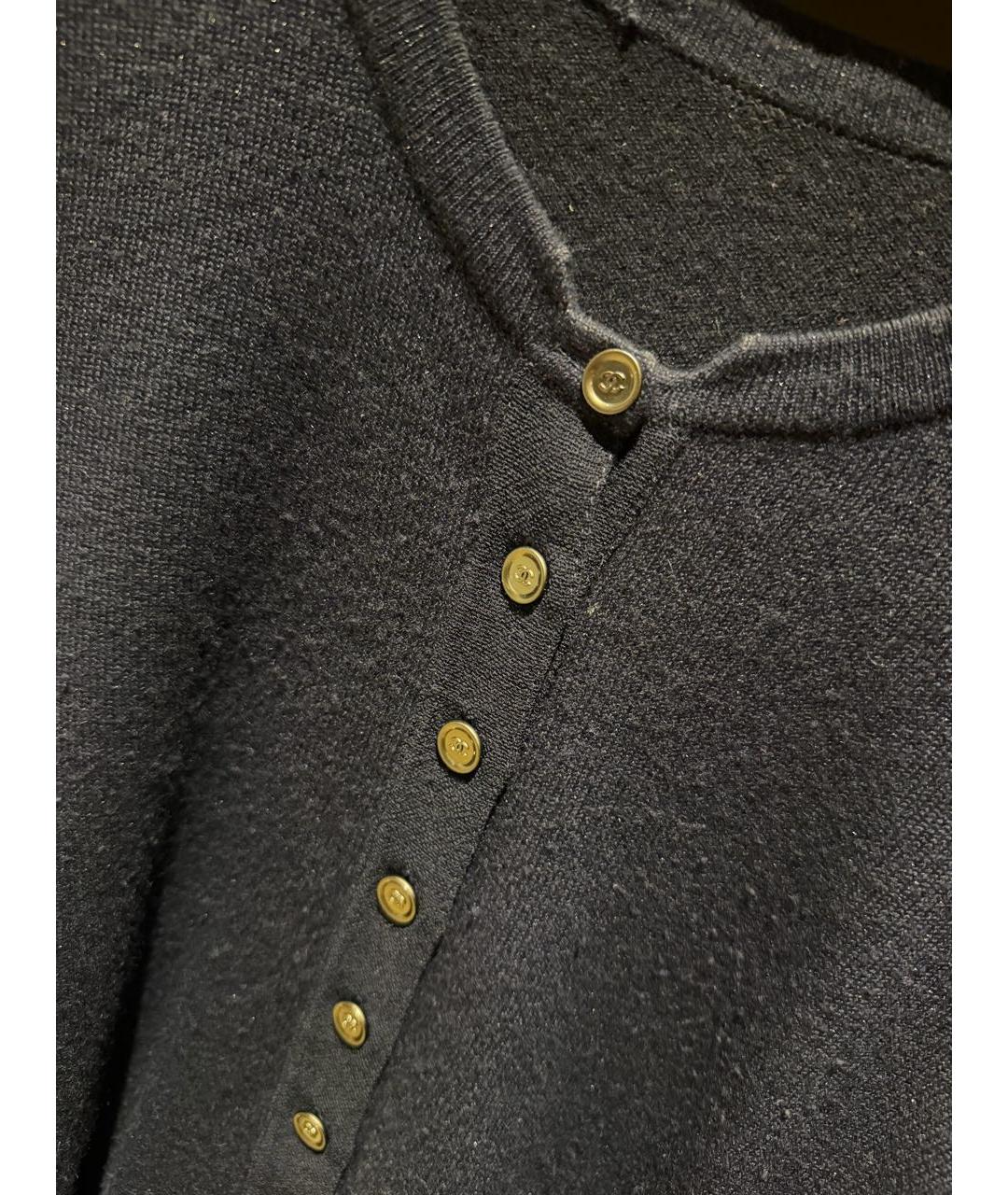 CHANEL Темно-синий кашемировый джемпер / свитер, фото 2