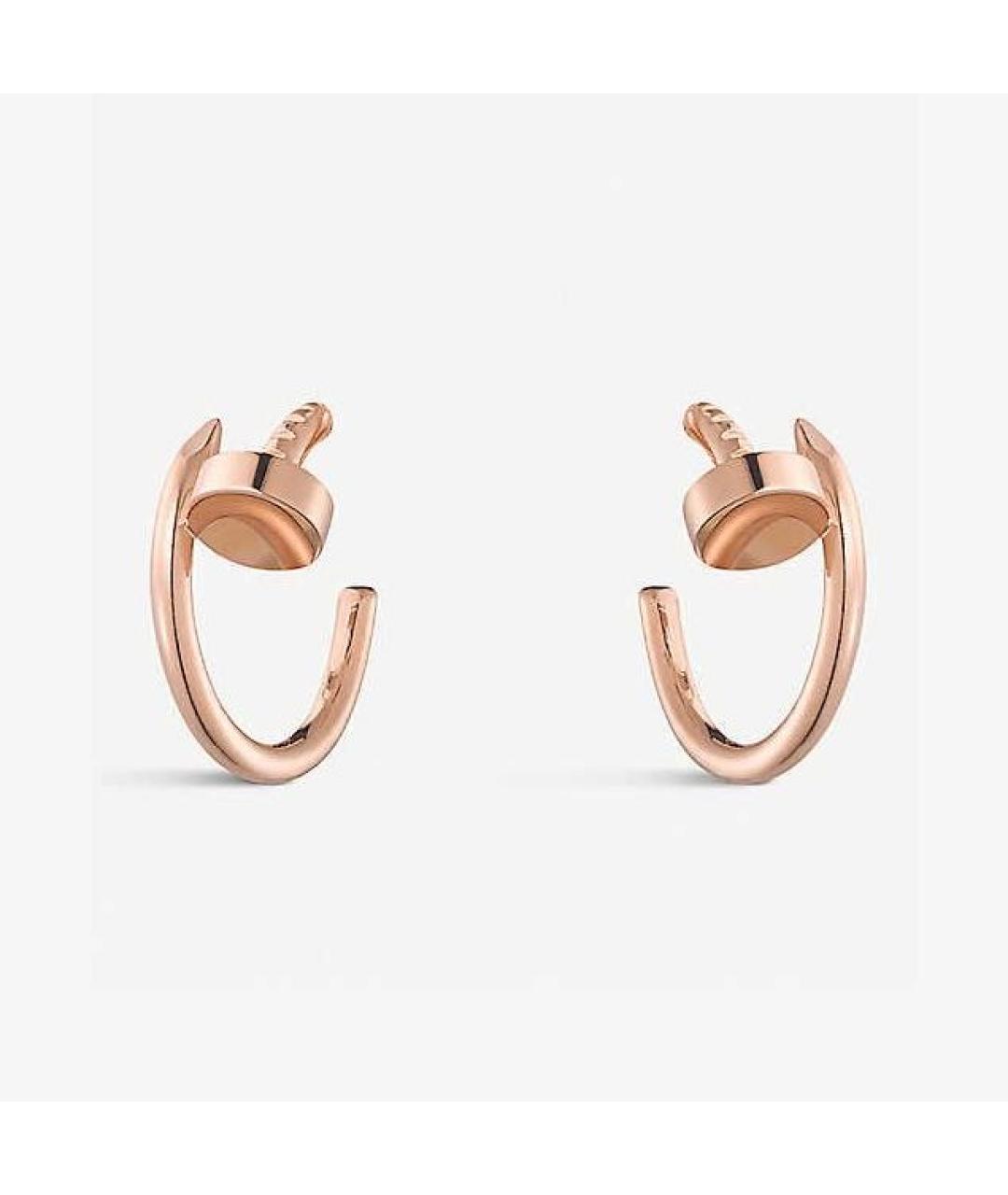 CARTIER Золотые серьги из розового золота, фото 7