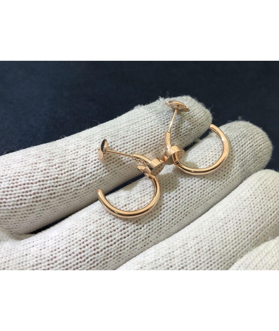 CARTIER Золотые серьги из розового золота, фото 2