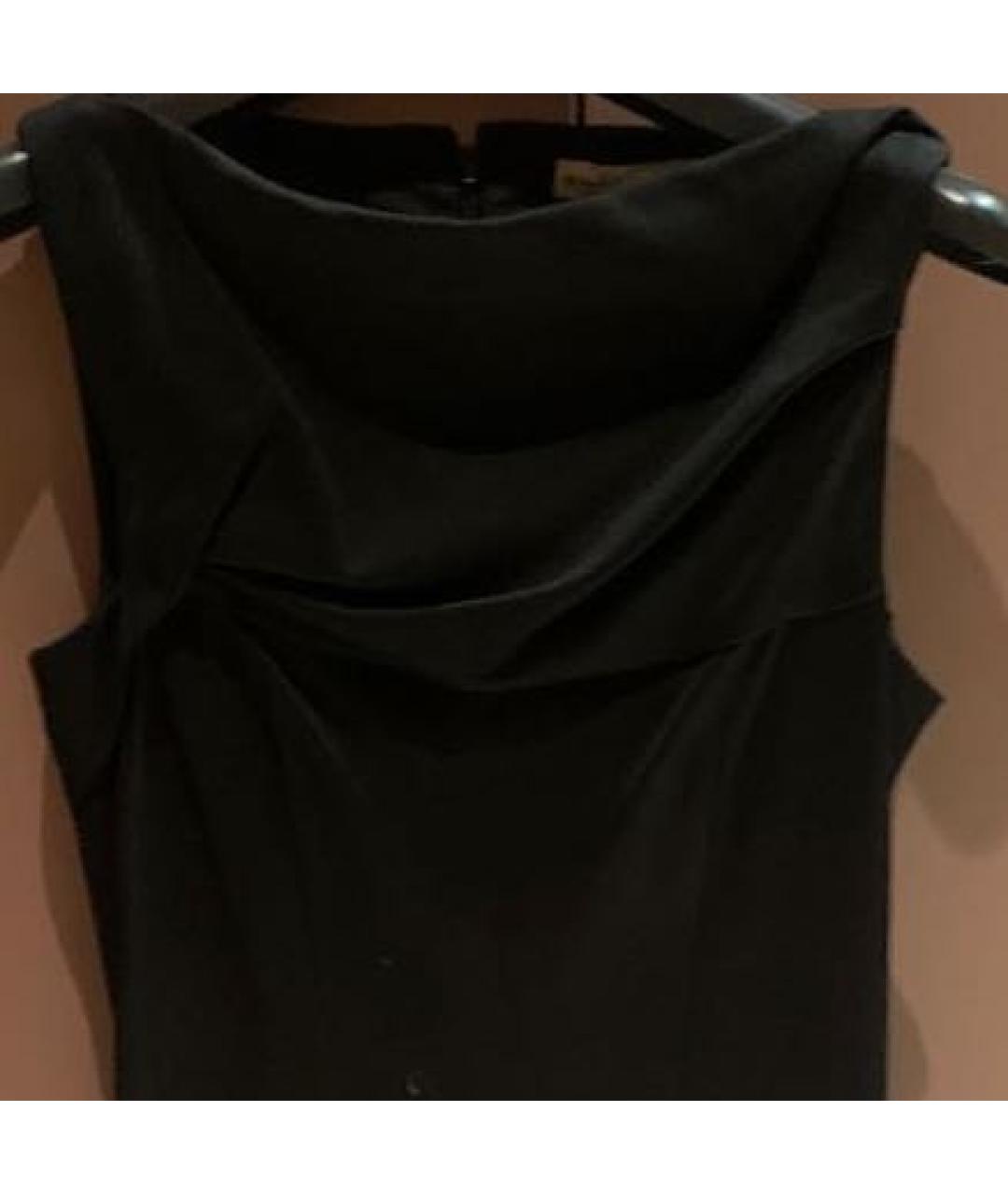 BALENCIAGA Черное вискозное коктейльное платье, фото 4