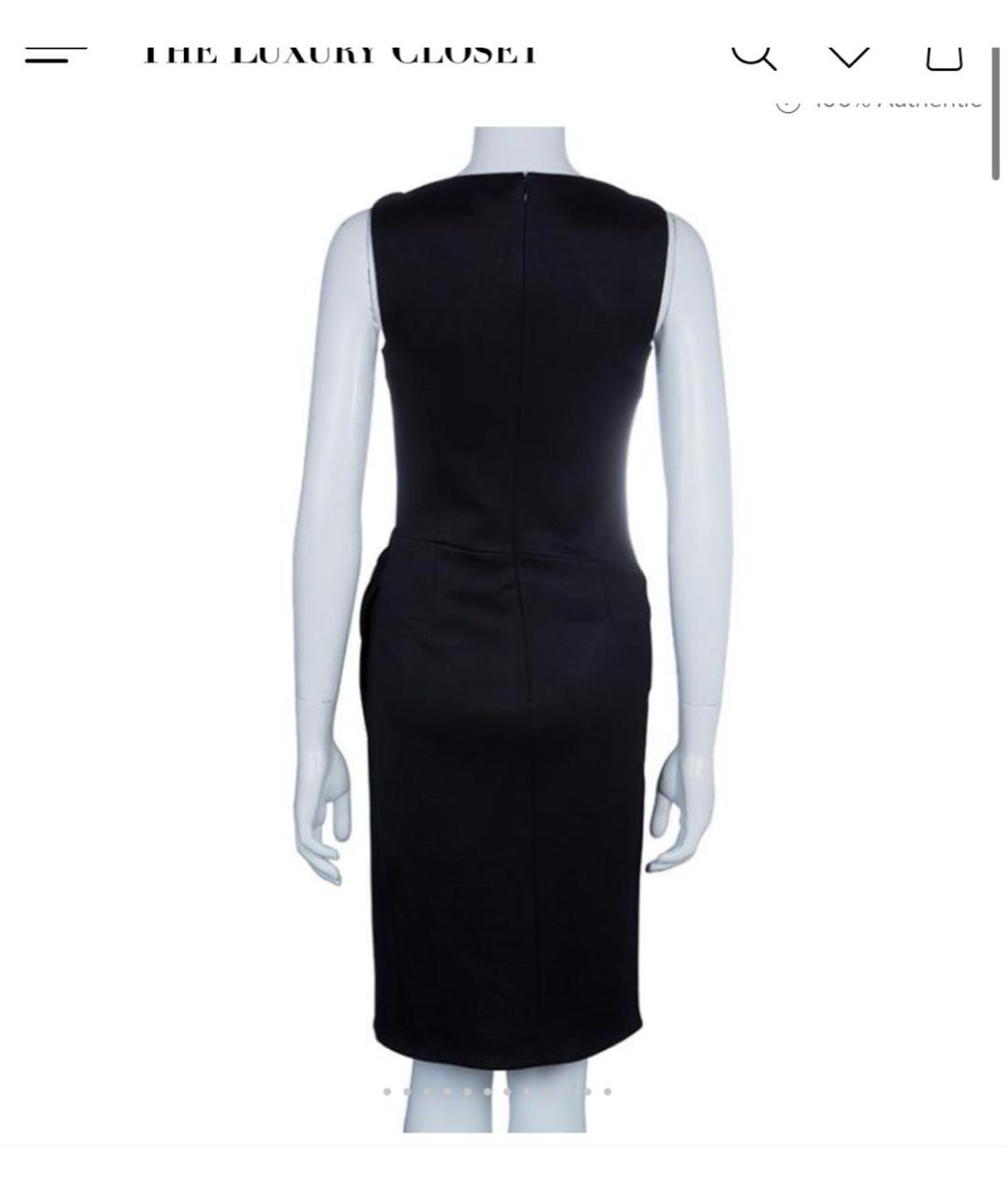 BALENCIAGA Черное вискозное коктейльное платье, фото 7