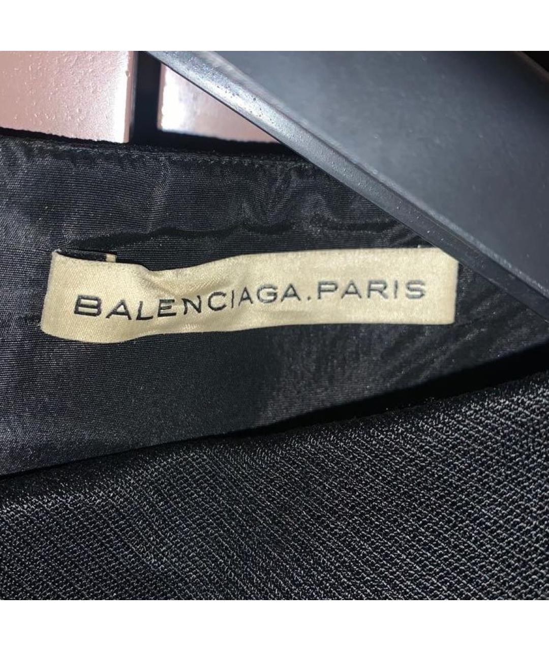 BALENCIAGA Черное вискозное коктейльное платье, фото 3