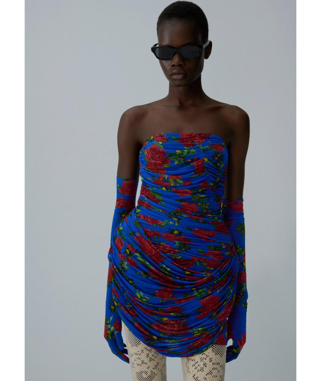 MAGDA BUTRYM Синее коктейльное платье, фото 5