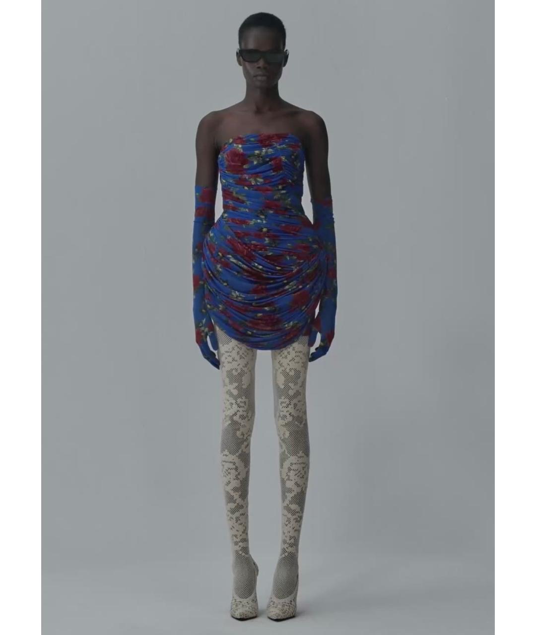 MAGDA BUTRYM Синее коктейльное платье, фото 4