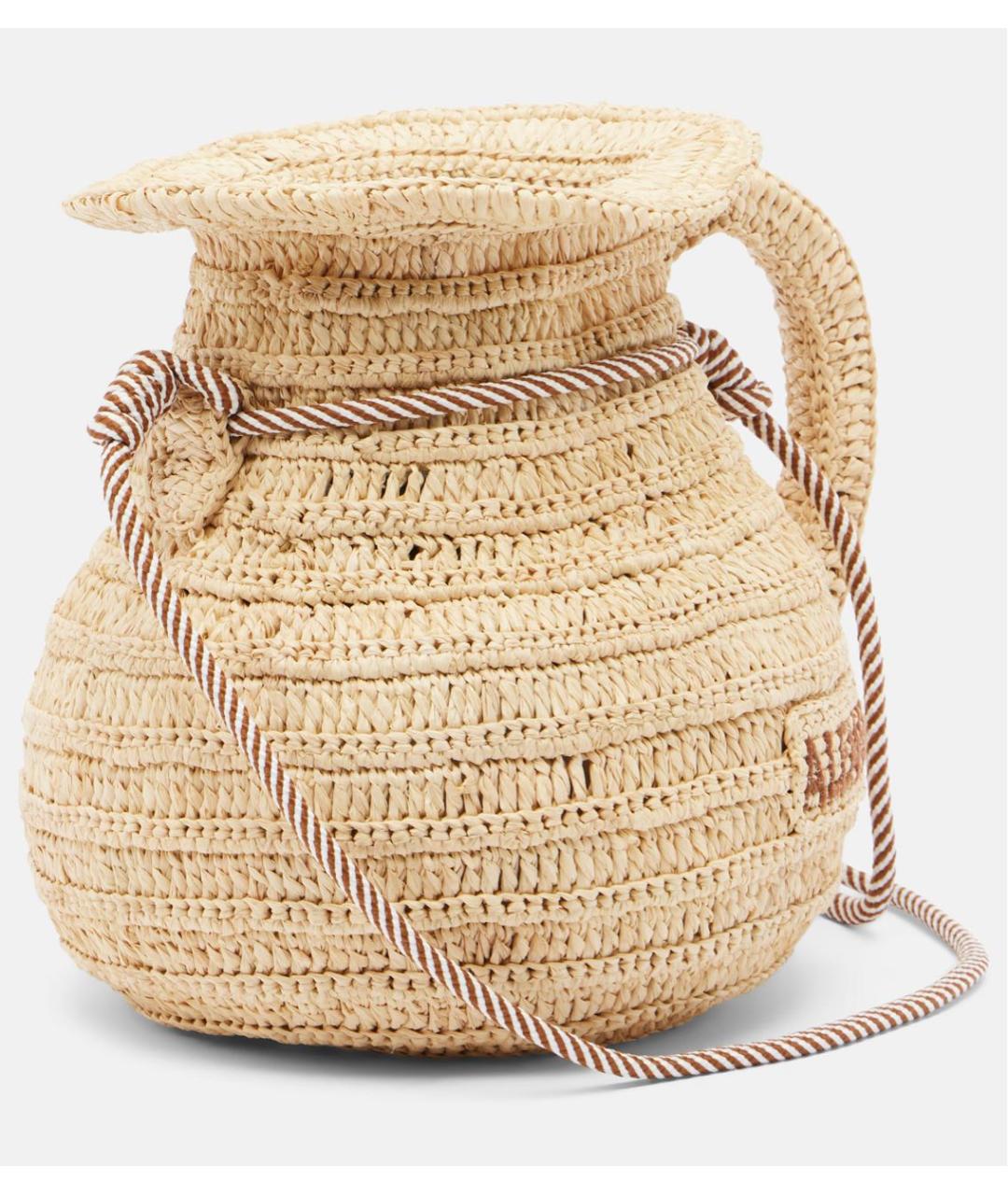 Alemais Бежевая пелетеная сумка через плечо, фото 2