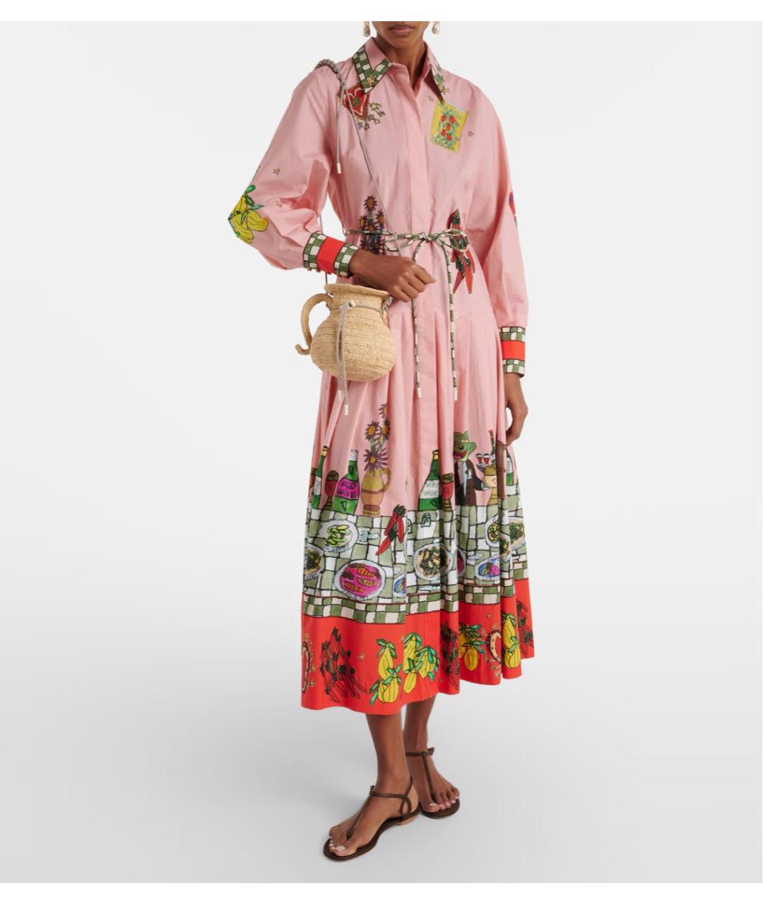 Alemais Бежевая пелетеная сумка через плечо, фото 6