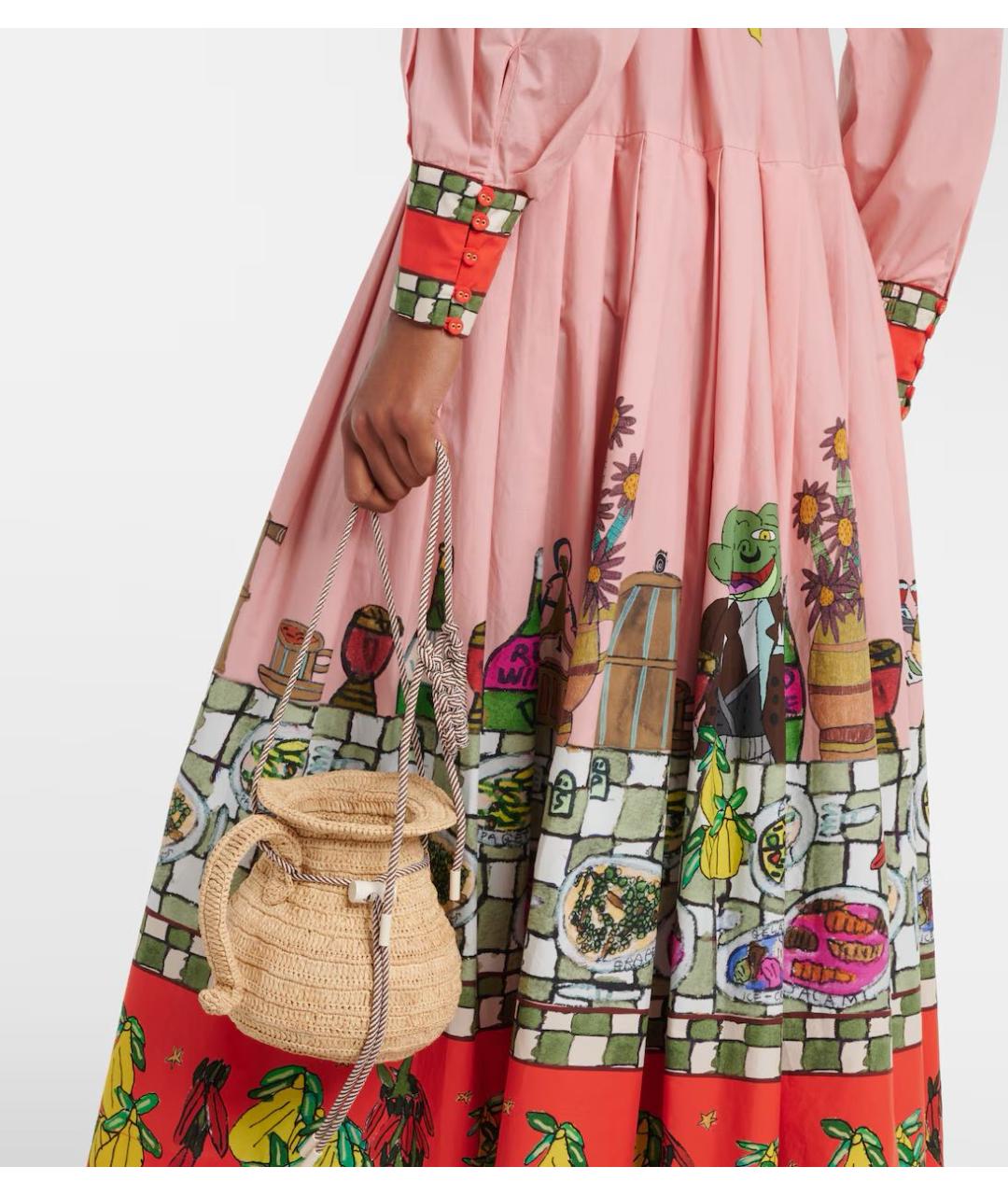 Alemais Бежевая пелетеная сумка через плечо, фото 4