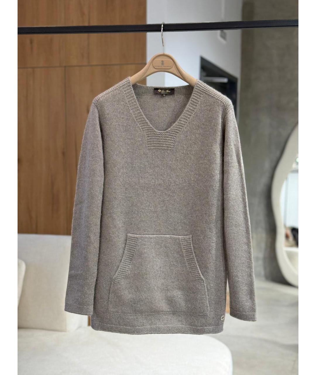 LORO PIANA Серый джемпер / свитер, фото 2