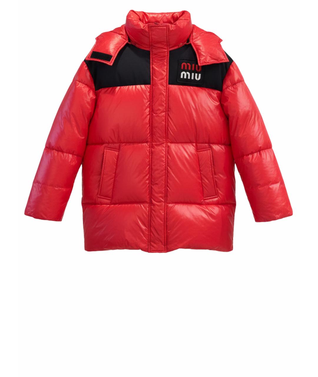 MIU MIU Красный пуховик, фото 1