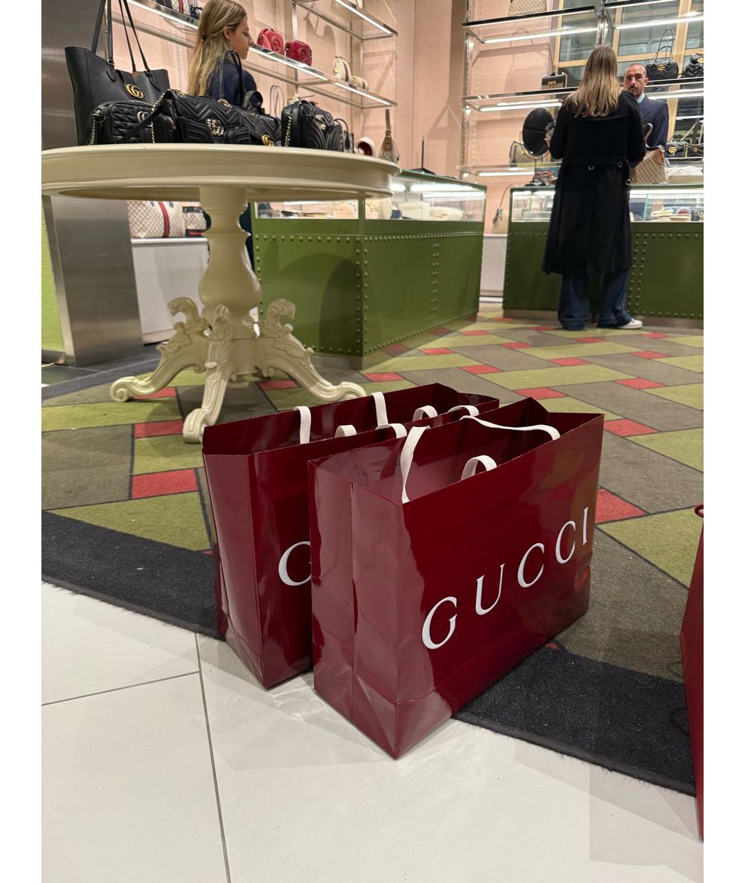 GUCCI Бежевая кожаная сумка через плечо, фото 5