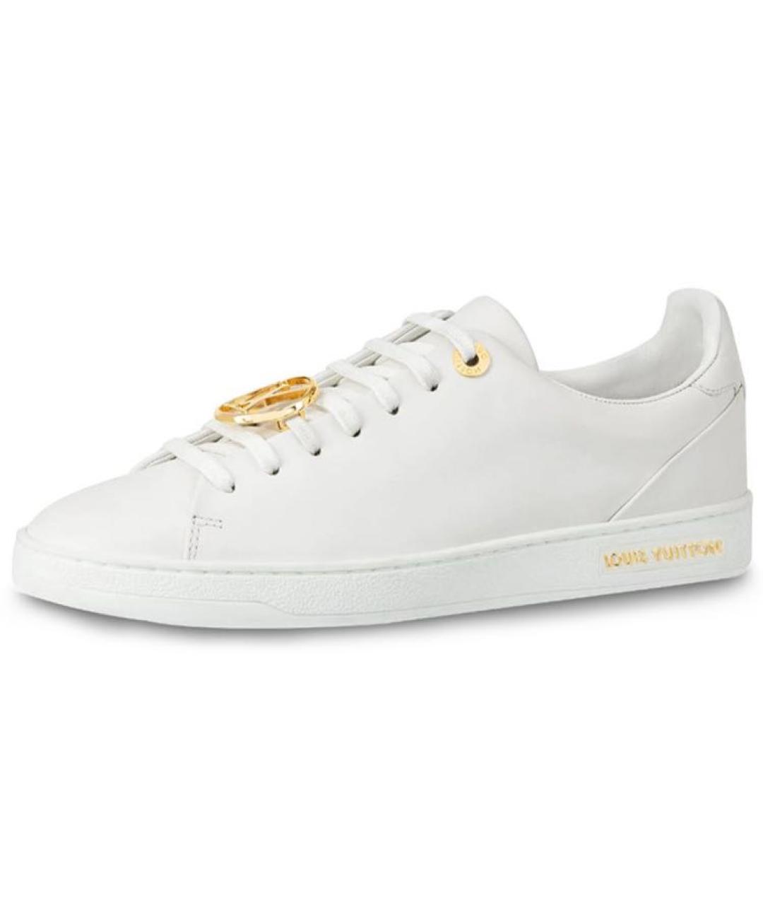 LOUIS VUITTON Белые кожаные кеды, фото 5