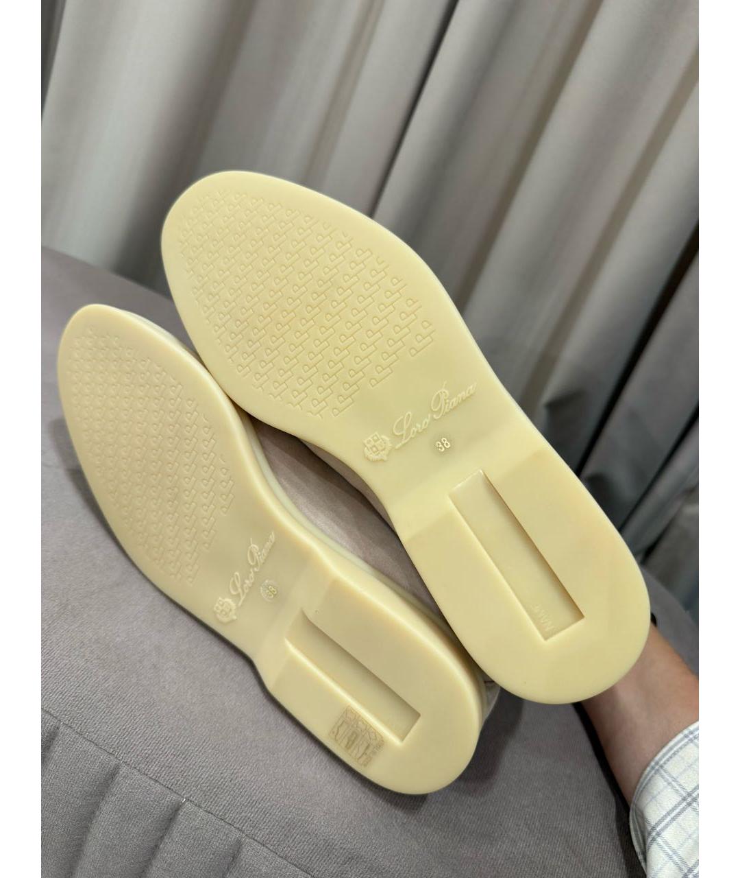 LORO PIANA Розовые замшевые ботинки, фото 5