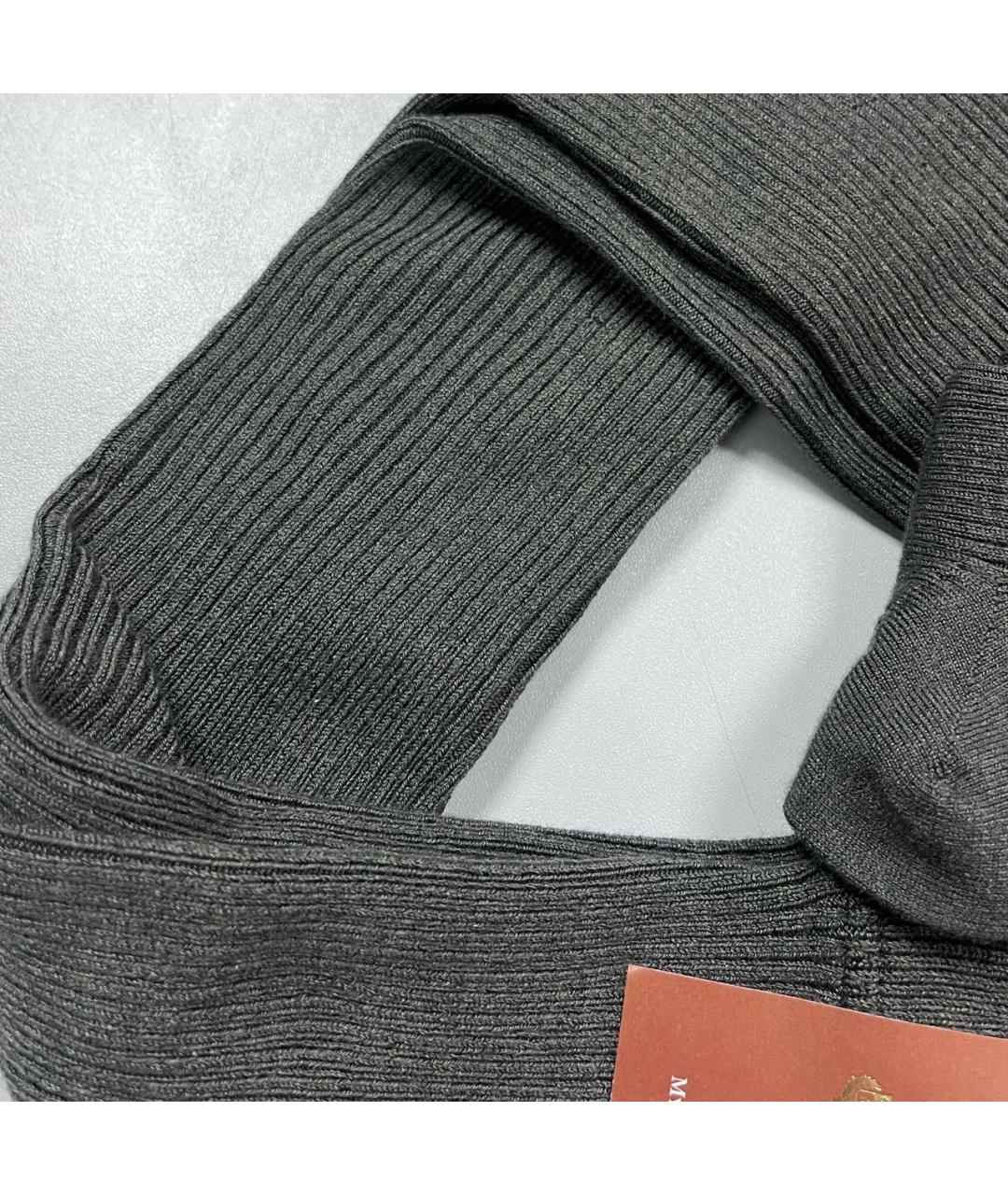 LORO PIANA Антрацитовые носки, чулки и колготы, фото 3