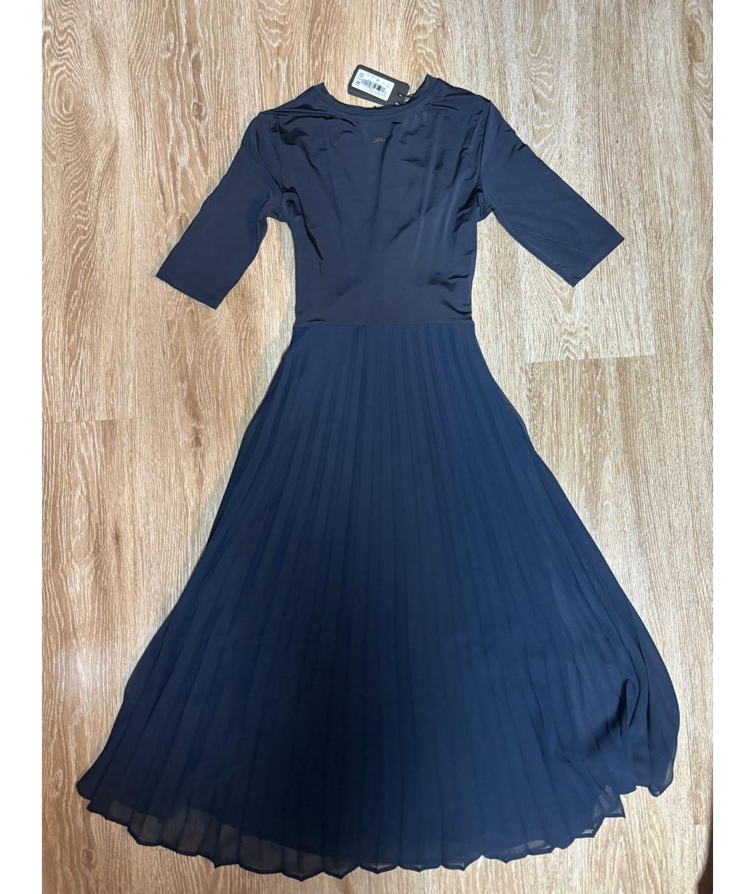 ARMANI EXCHANGE Темно-синее вискозное повседневное платье, фото 2