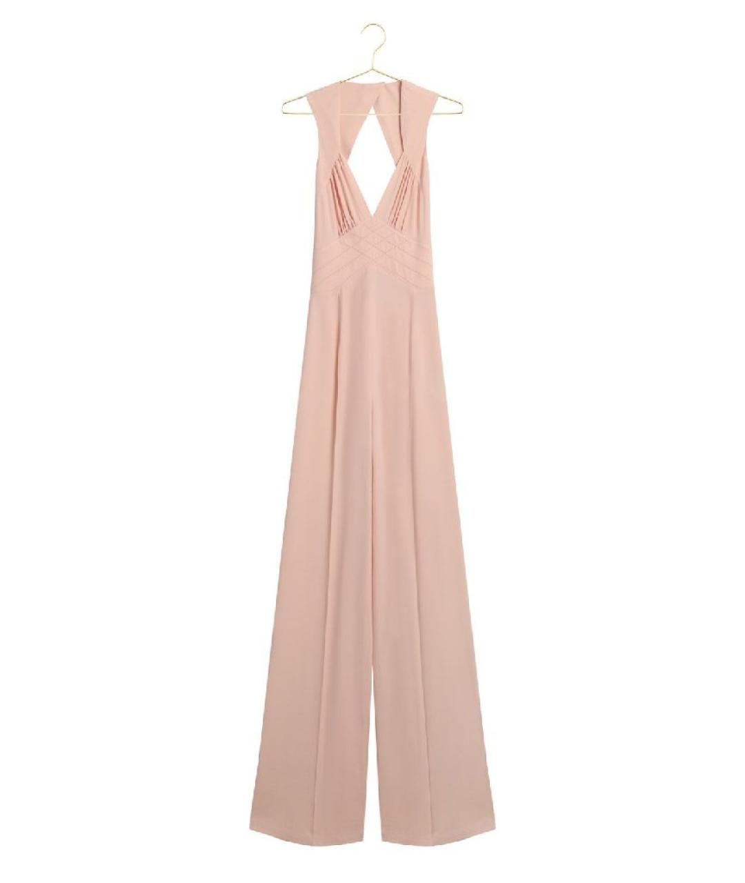 ERMANNO SCERVINO Коралловый ацетатный комбинезон, фото 4