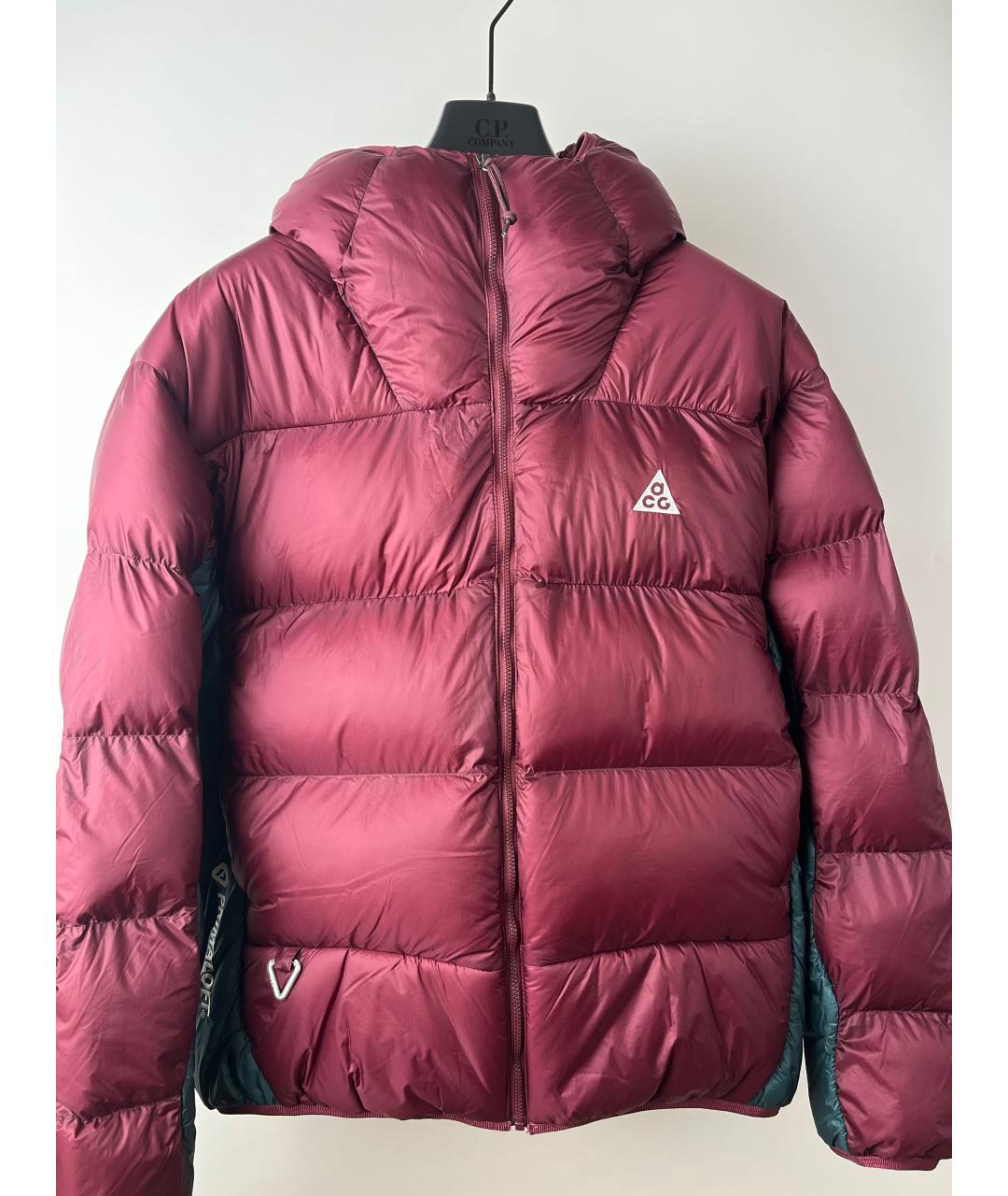 NIKE ACG Бордовая полиэстеровая куртка, фото 2