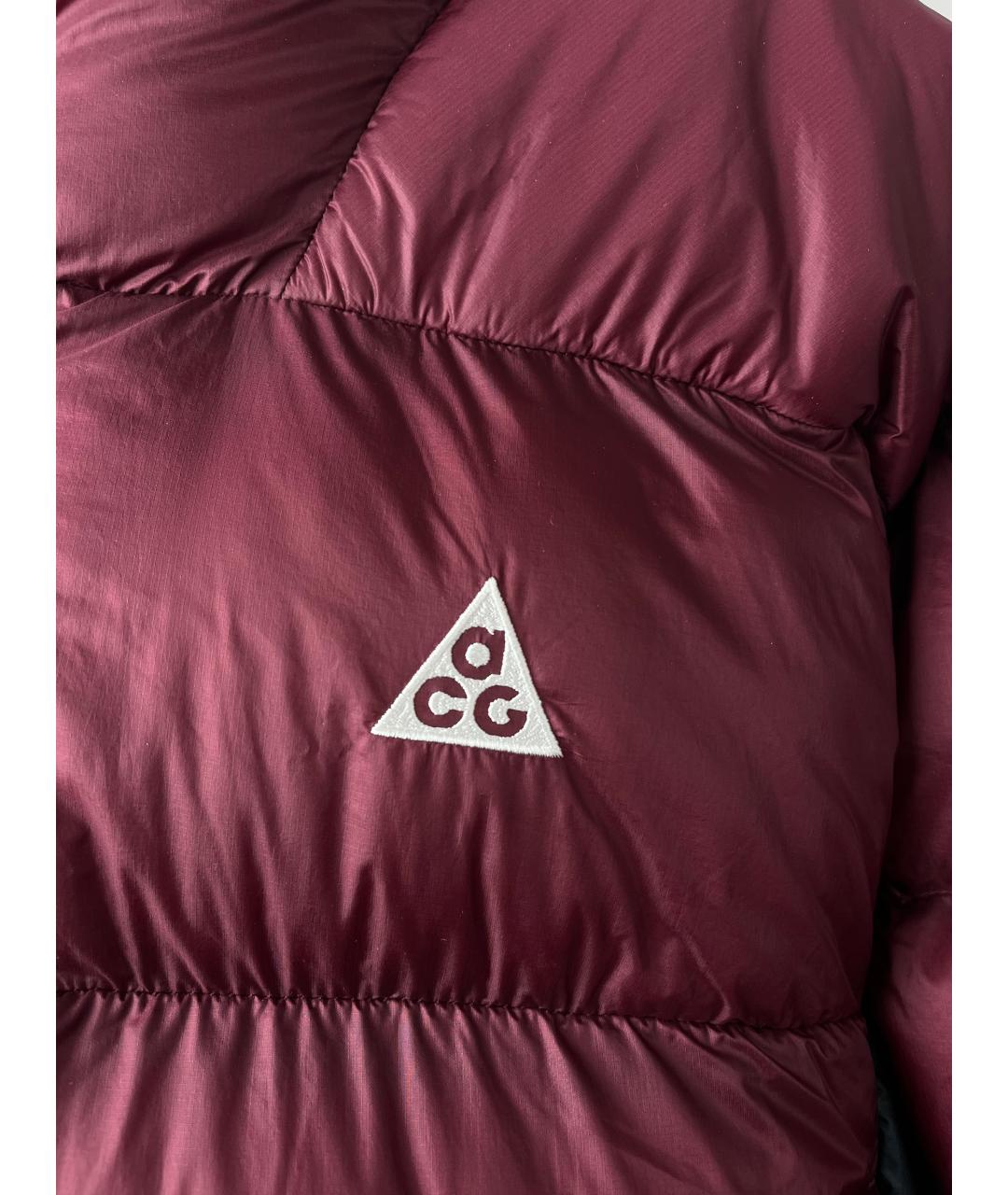 NIKE ACG Бордовая полиэстеровая куртка, фото 3