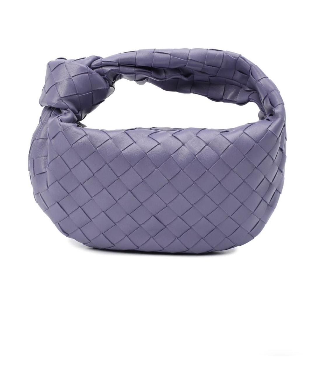 BOTTEGA VENETA Фиолетовая кожаная сумка с короткими ручками, фото 5