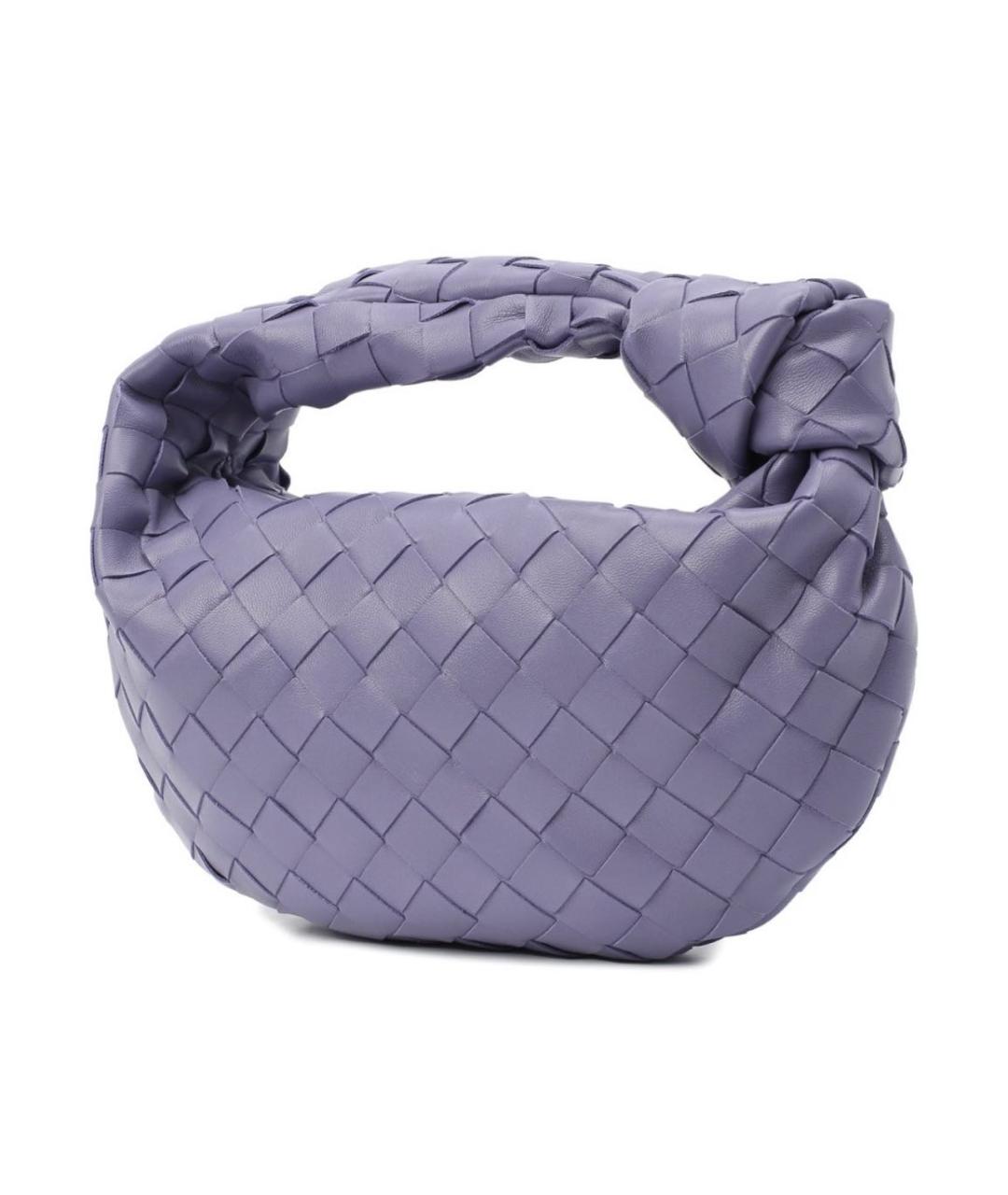 BOTTEGA VENETA Фиолетовая кожаная сумка с короткими ручками, фото 2