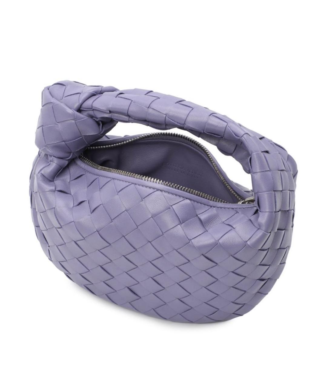 BOTTEGA VENETA Фиолетовая кожаная сумка с короткими ручками, фото 3