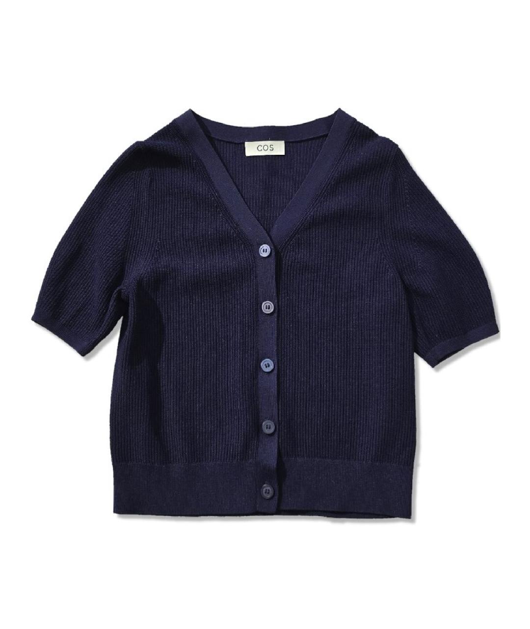 COS Темно-синий вискозный кардиган, фото 1