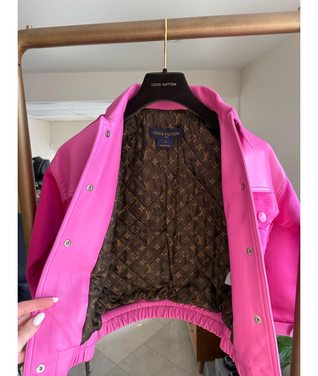 LOUIS VUITTON Фуксия куртка, фото 5