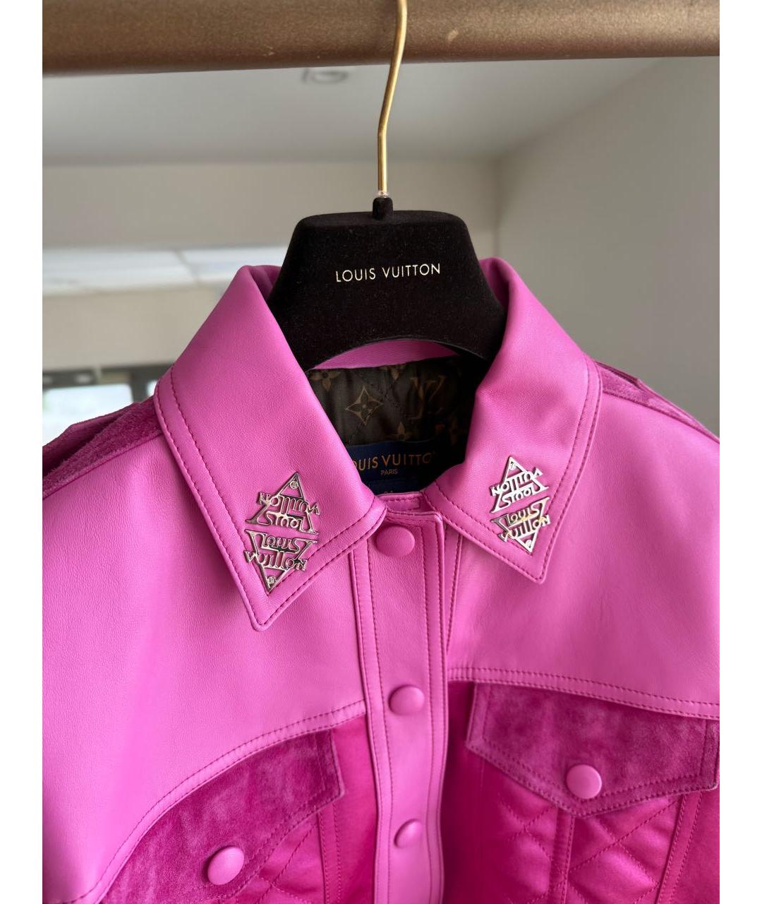 LOUIS VUITTON Фуксия куртка, фото 4