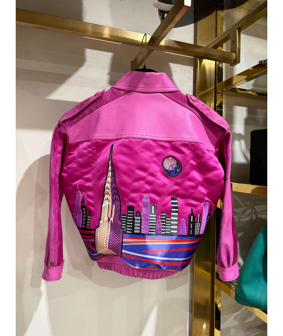 LOUIS VUITTON Фуксия куртка, фото 4