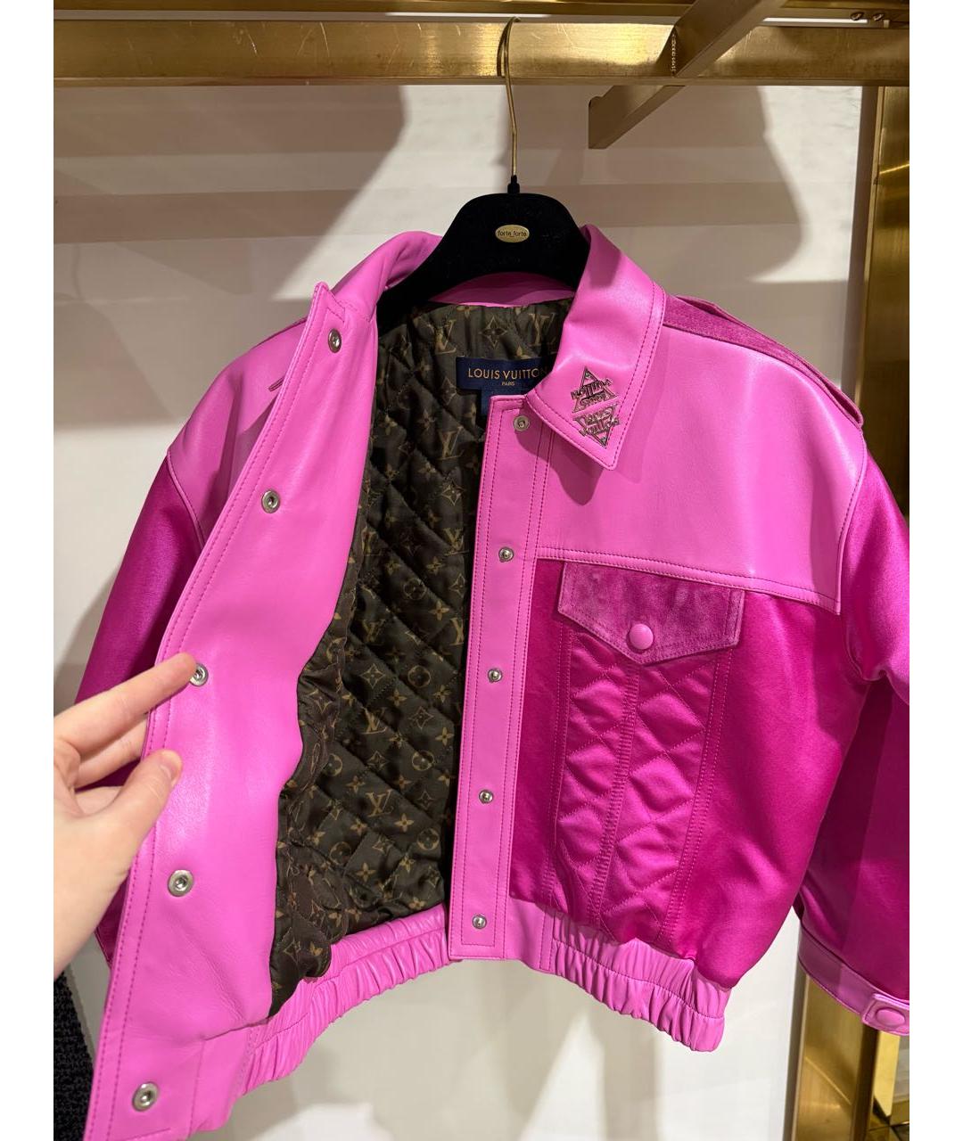 LOUIS VUITTON Фуксия куртка, фото 5
