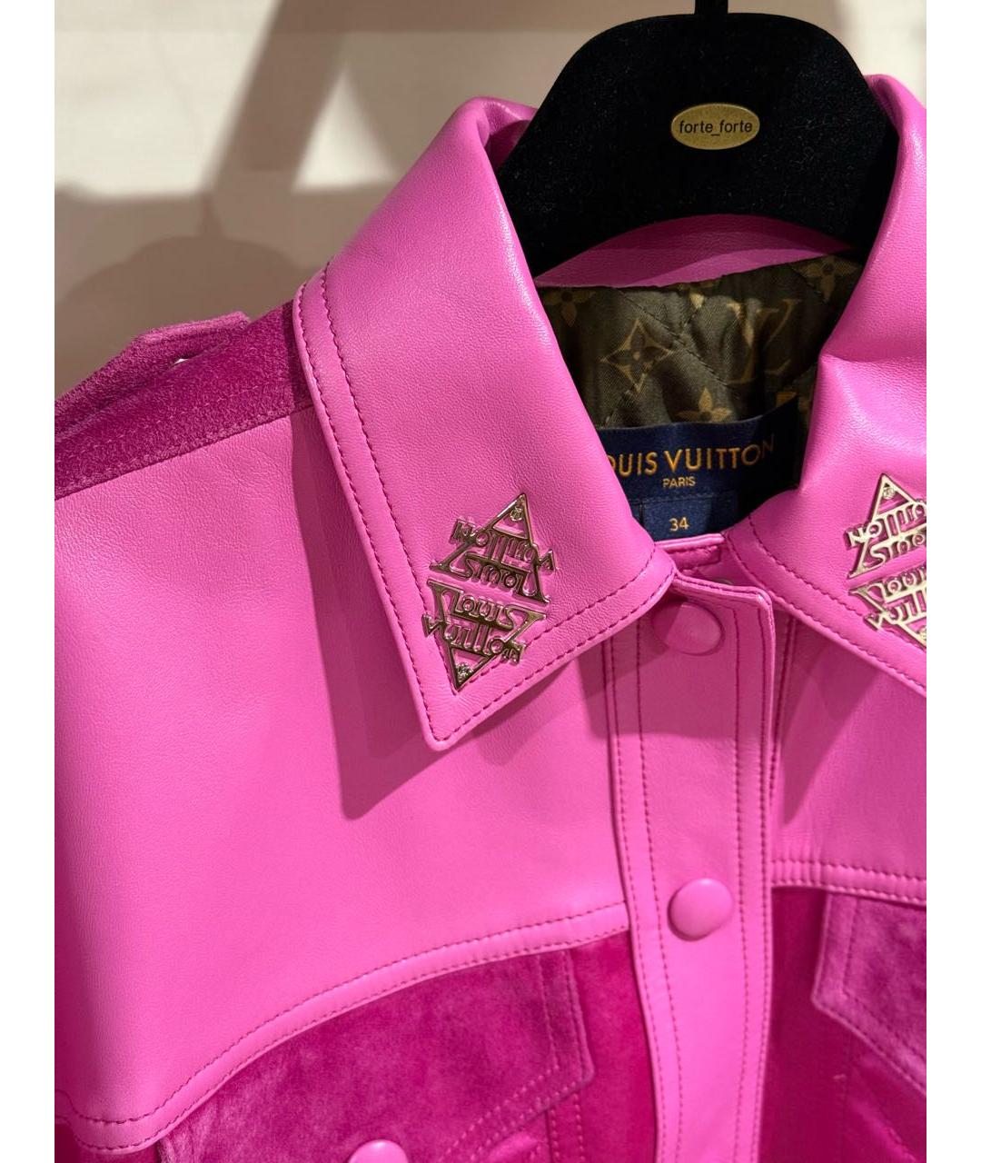 LOUIS VUITTON Фуксия куртка, фото 3