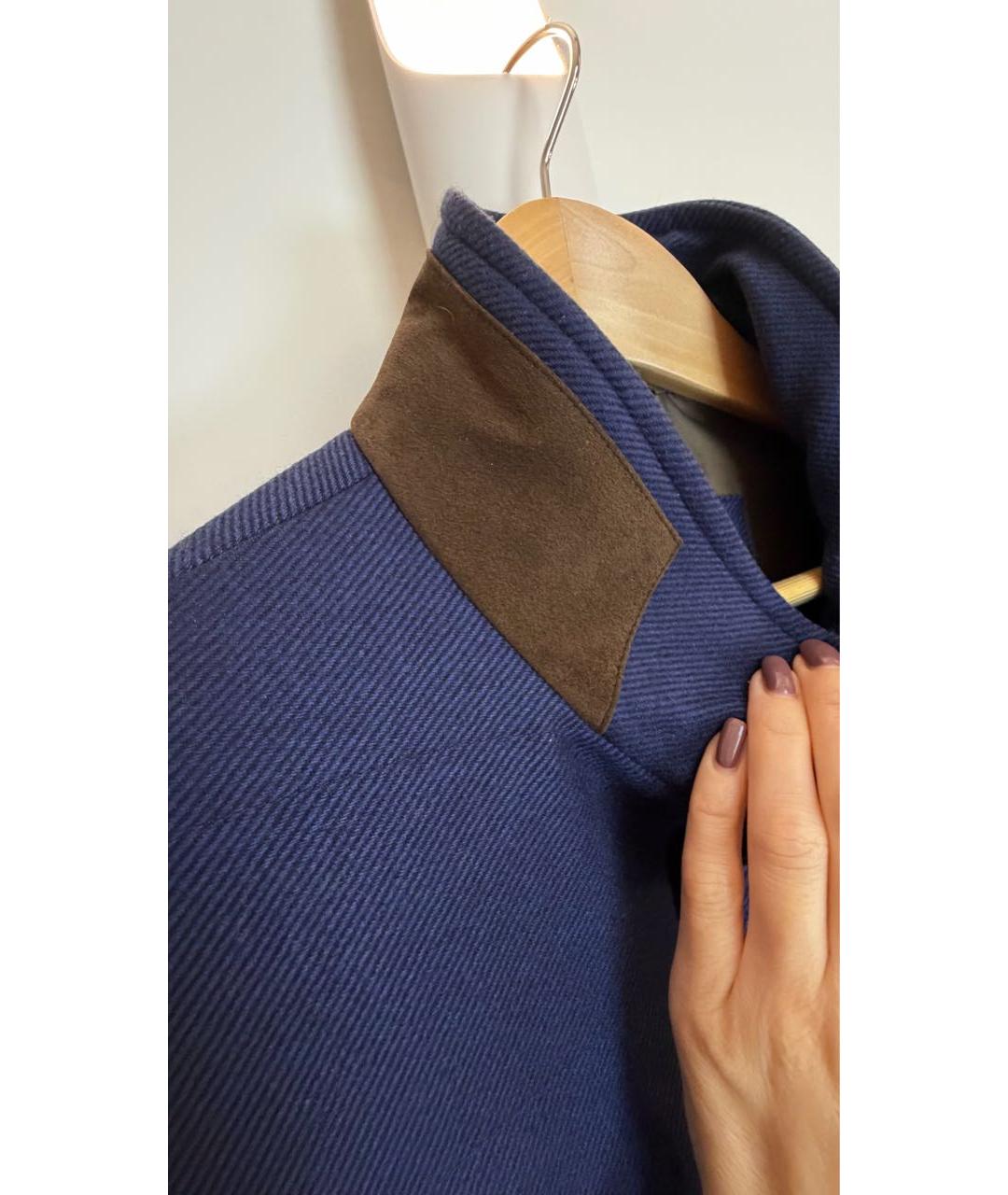LORO PIANA Темно-синяя кашемировая куртка, фото 3