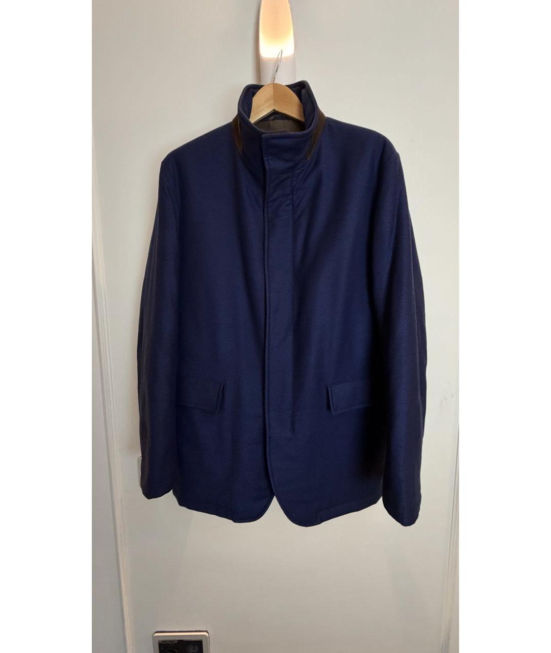 LORO PIANA Темно-синяя кашемировая куртка, фото 9