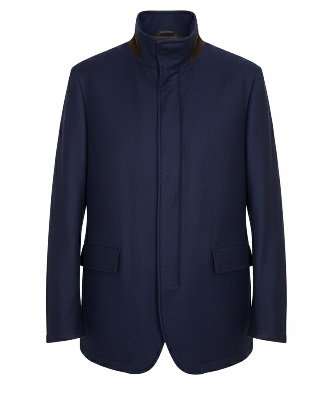 LORO PIANA Темно-синяя кашемировая куртка, фото 1