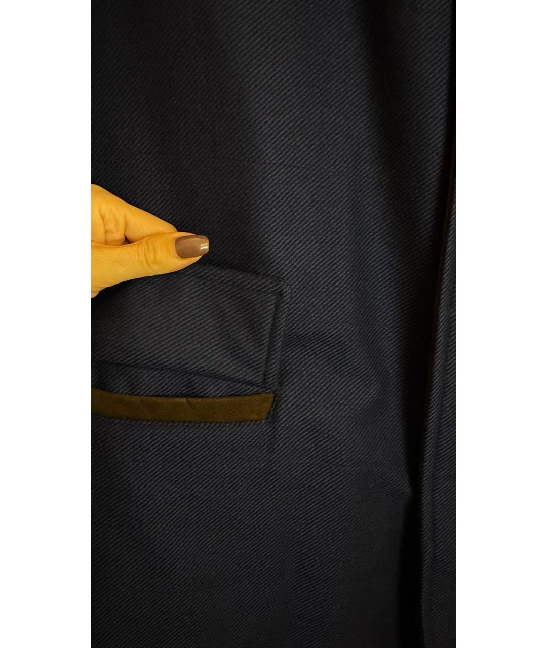 LORO PIANA Темно-синяя кашемировая куртка, фото 4