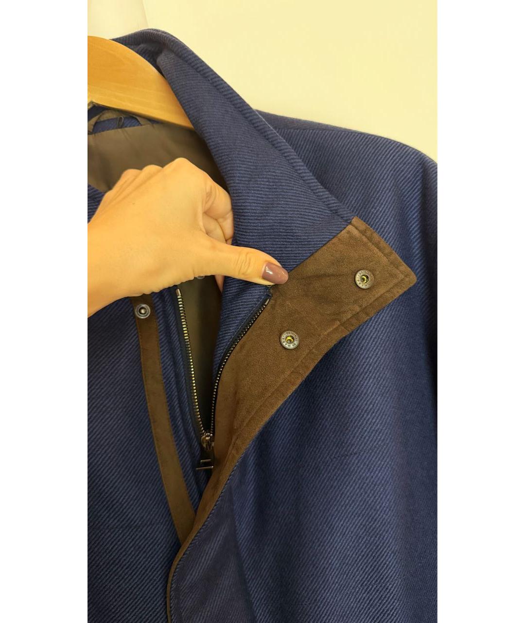 LORO PIANA Темно-синяя кашемировая куртка, фото 5