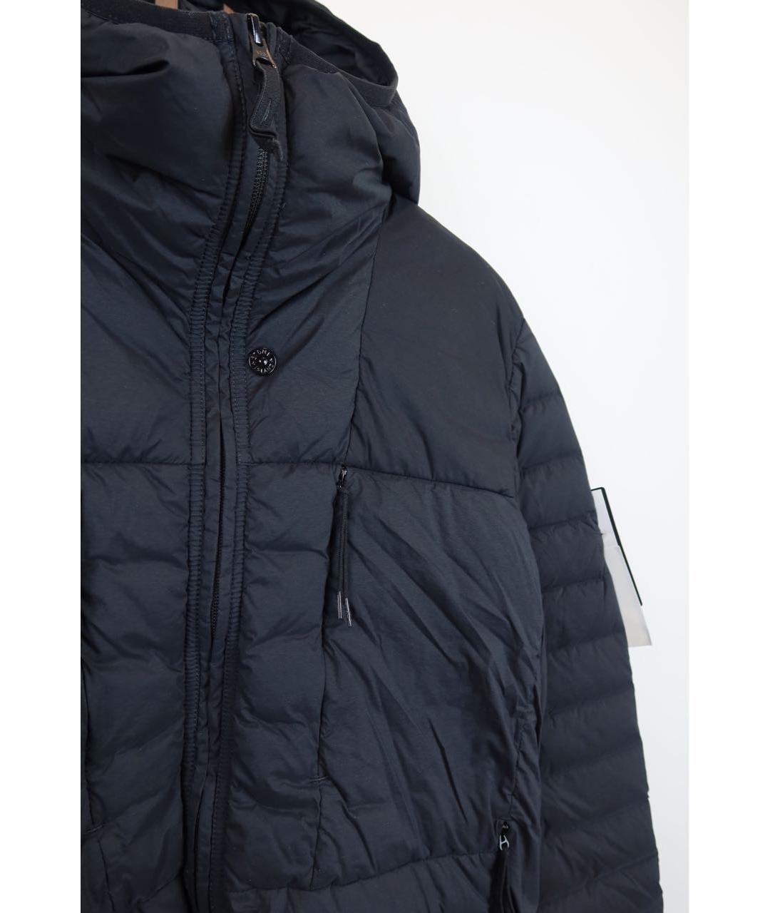 STONE ISLAND Черный пуховик, фото 3