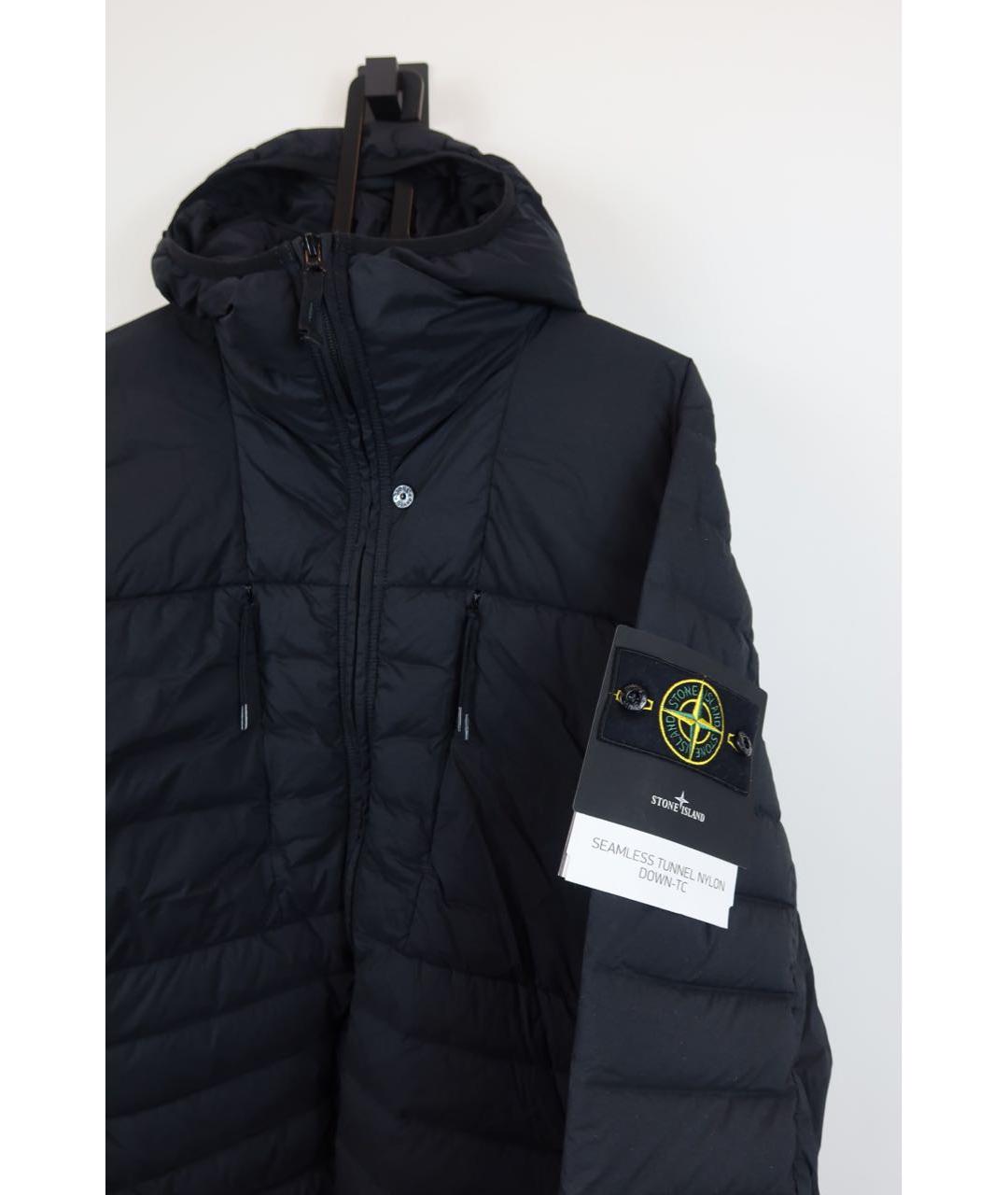 STONE ISLAND Черный пуховик, фото 5