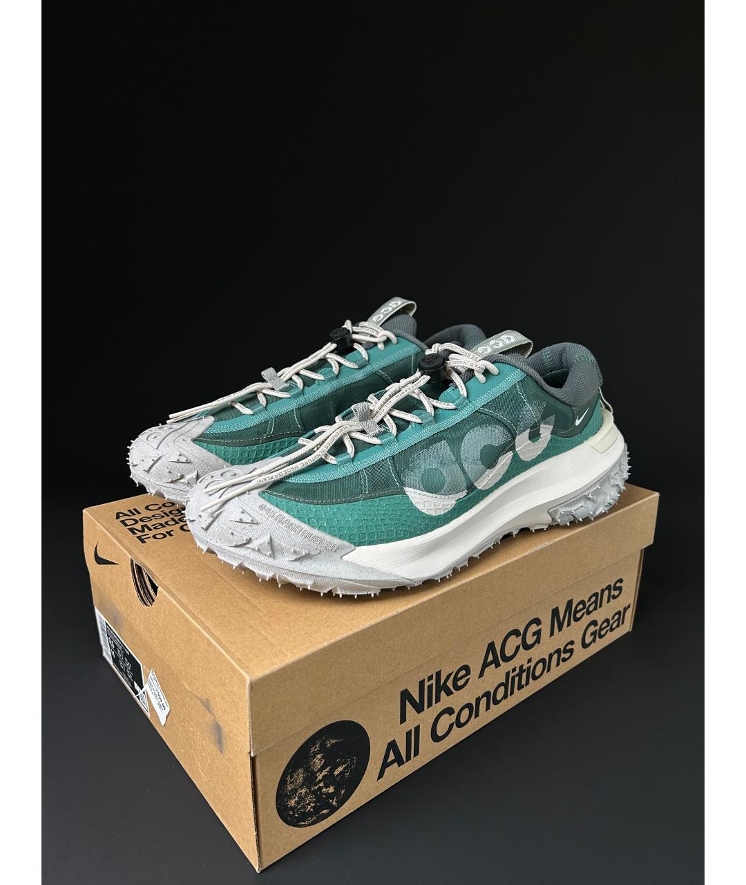 NIKE ACG Зеленые низкие кроссовки / кеды, фото 2