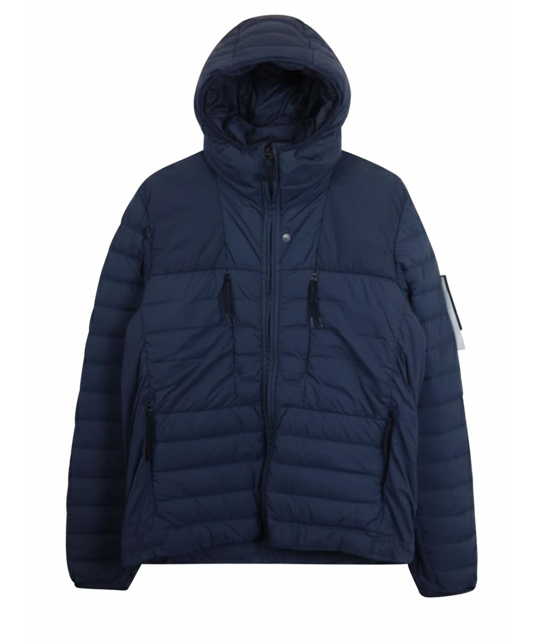 STONE ISLAND Темно-синий пуховик, фото 1