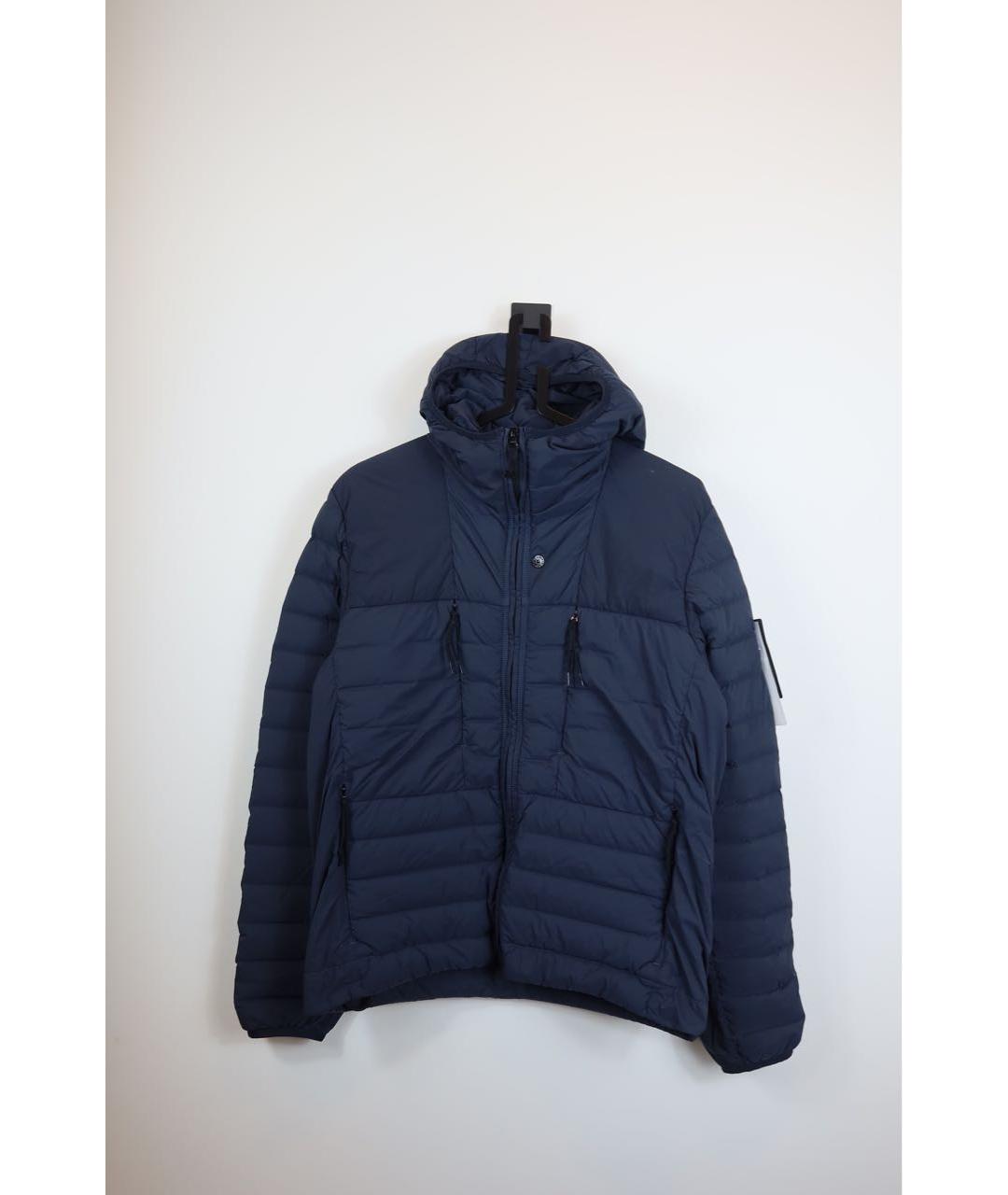 STONE ISLAND Темно-синий пуховик, фото 8