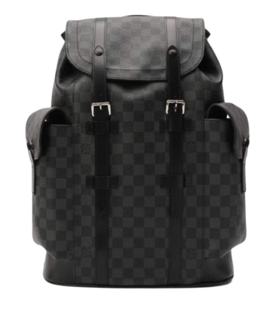 LOUIS VUITTON Серый кожаный рюкзак, фото 1