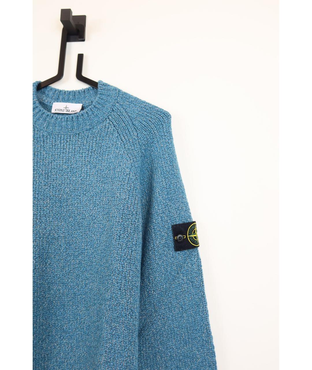STONE ISLAND Синий джемпер / свитер, фото 4