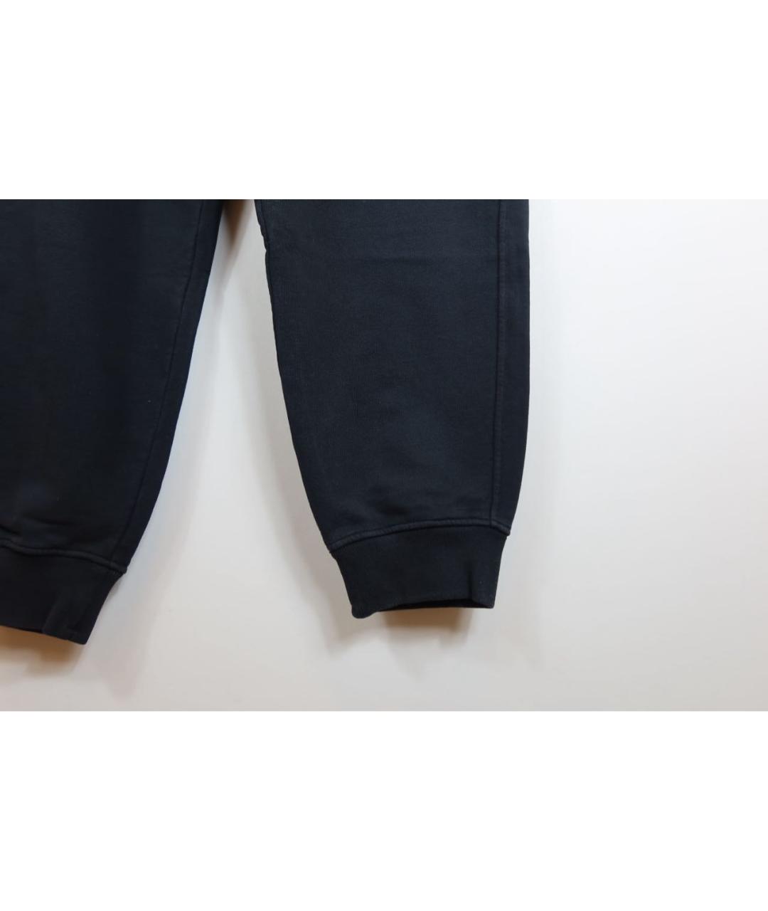 STONE ISLAND Черные хлопковые повседневные брюки, фото 4