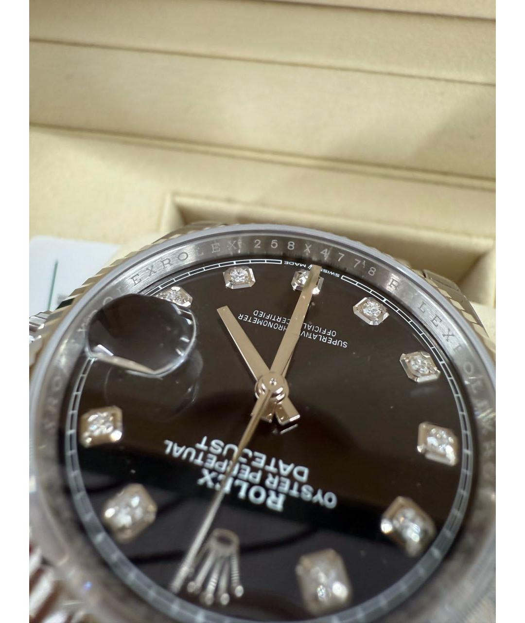 ROLEX Серебряные часы из белого золота, фото 3