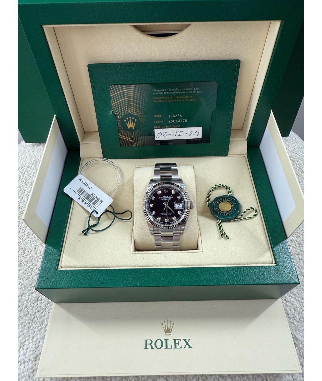 ROLEX Серебряные часы из белого золота, фото 6