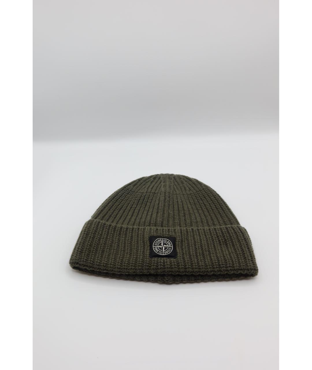STONE ISLAND Хаки шапка, фото 2
