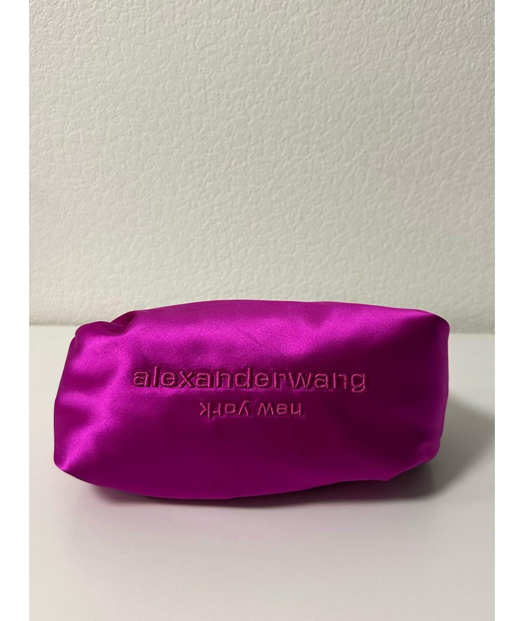 ALEXANDER WANG Фуксия шелковая сумка с короткими ручками, фото 5